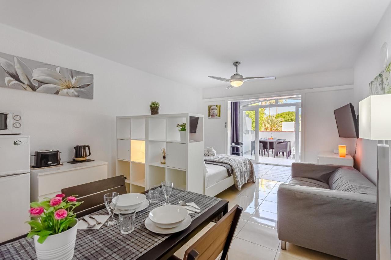Fantastic Large Studio In Front Of Beach Heated Pool Wifi Arona  Extérieur photo