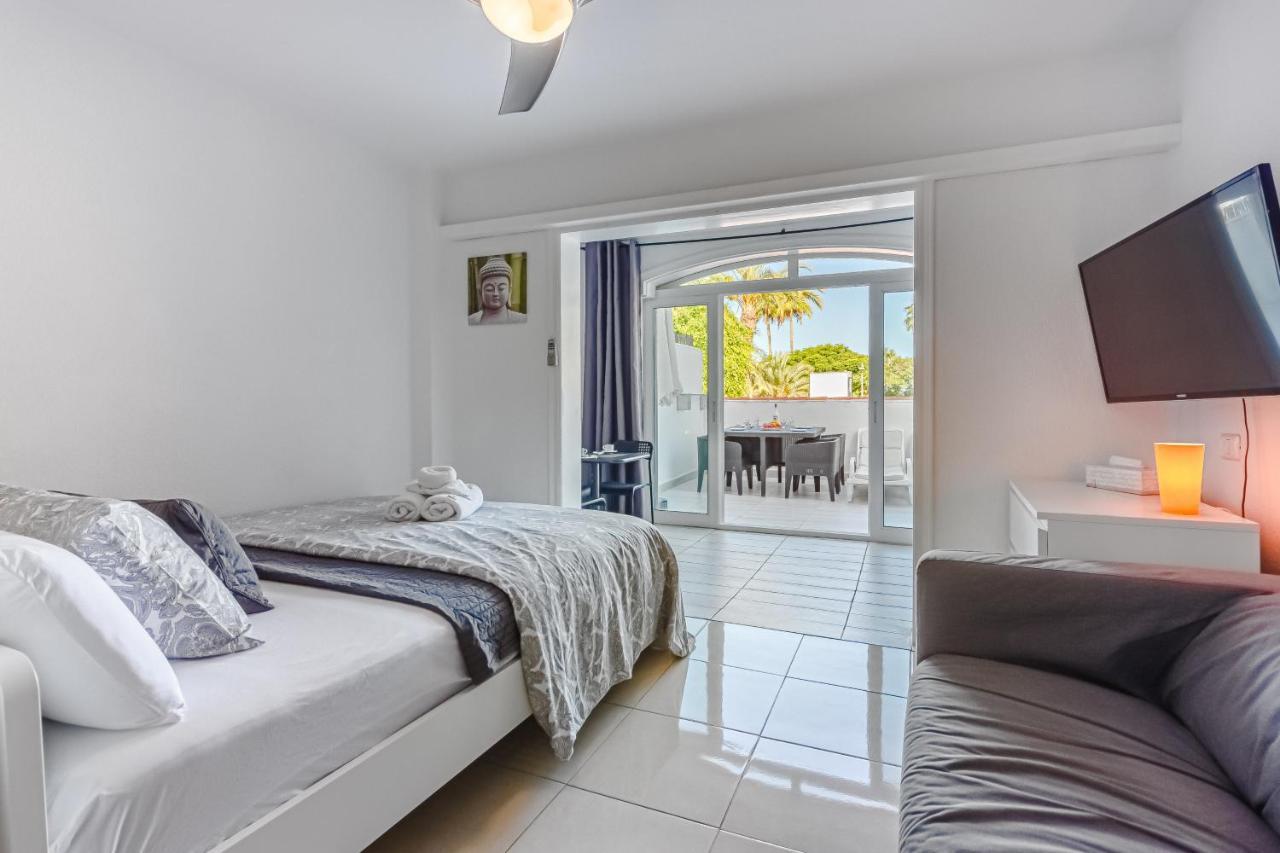 Fantastic Large Studio In Front Of Beach Heated Pool Wifi Arona  Extérieur photo